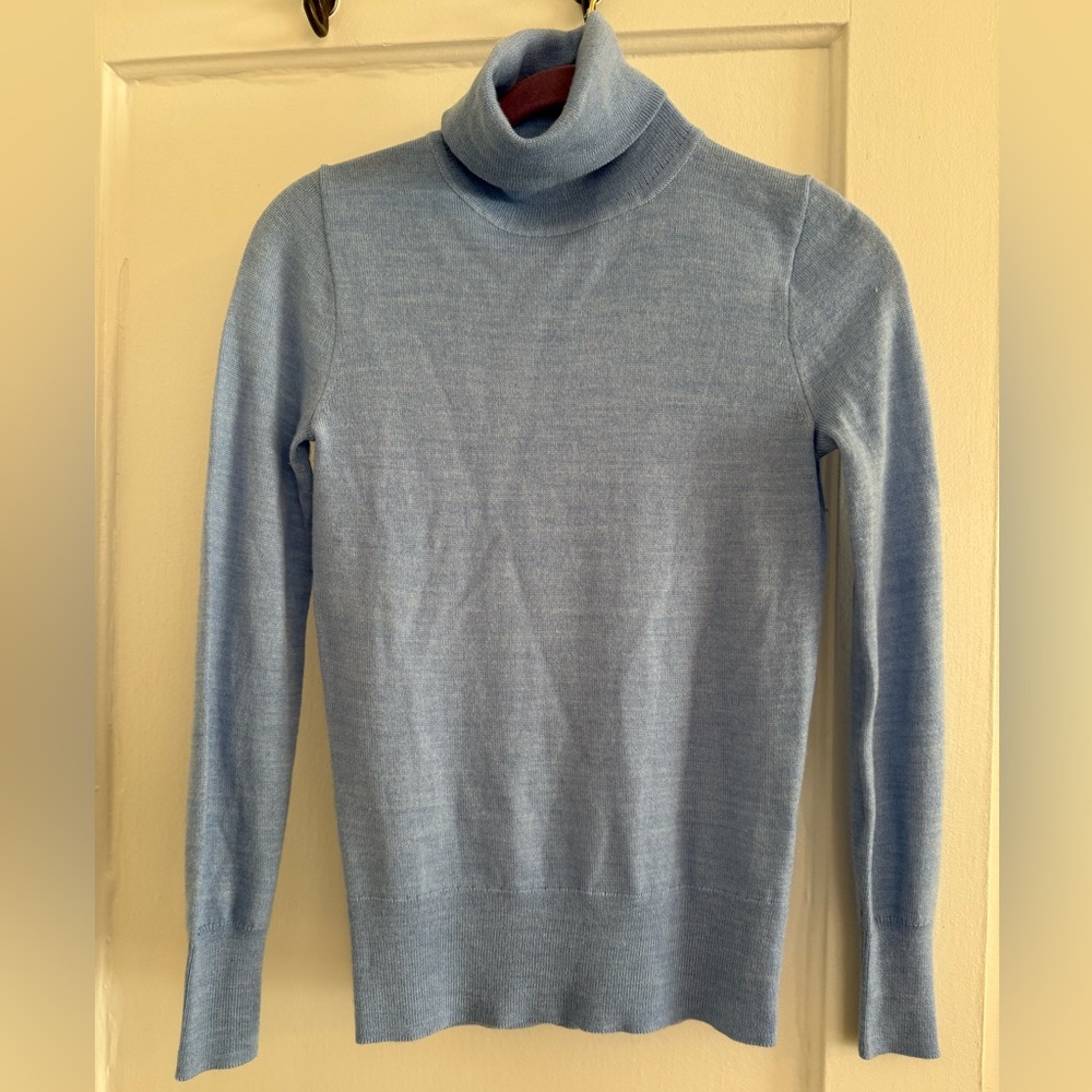 Women’s Blue Turtleneck Sweater